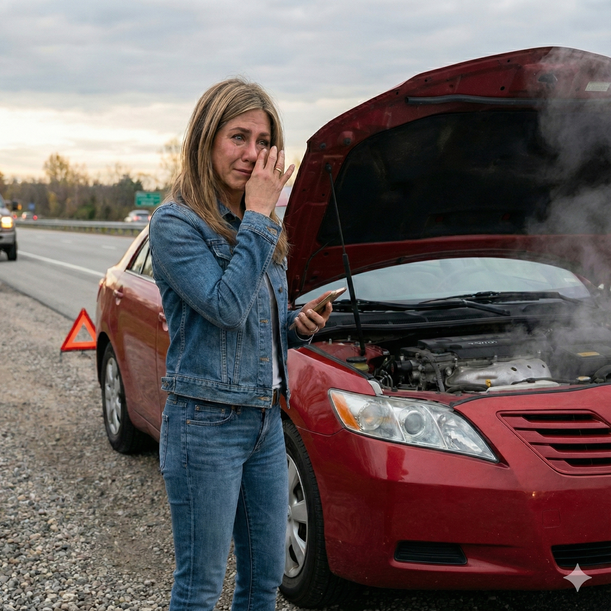 Couple frustrated with a broken down used car